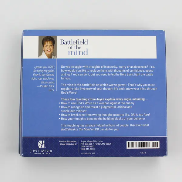 Joyce Meyer "Battlefield Of The Mind" Audiobook 4 CDs Set, #005489