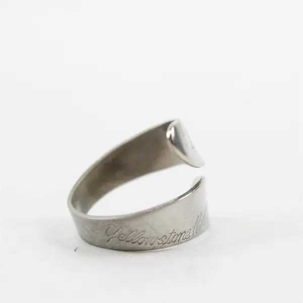 Yellowstone National Park Silver Plated Souvenir Ring Size 7