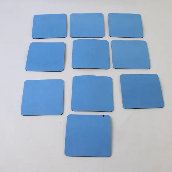 10 Black & Blue 50's Foam Board Coasters Retro Diner Set