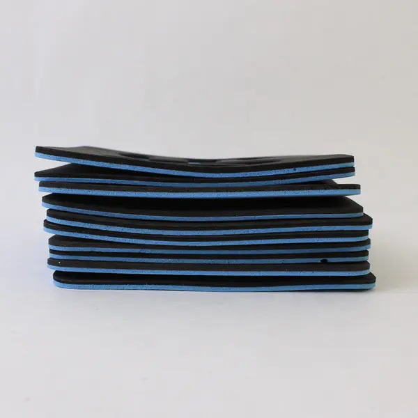 10 Black & Blue 50's Foam Board Coasters Retro Diner Set