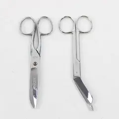 Lot of 2 Pair Nurse/Doctor Scissors 5.75in Medical First Aid Used