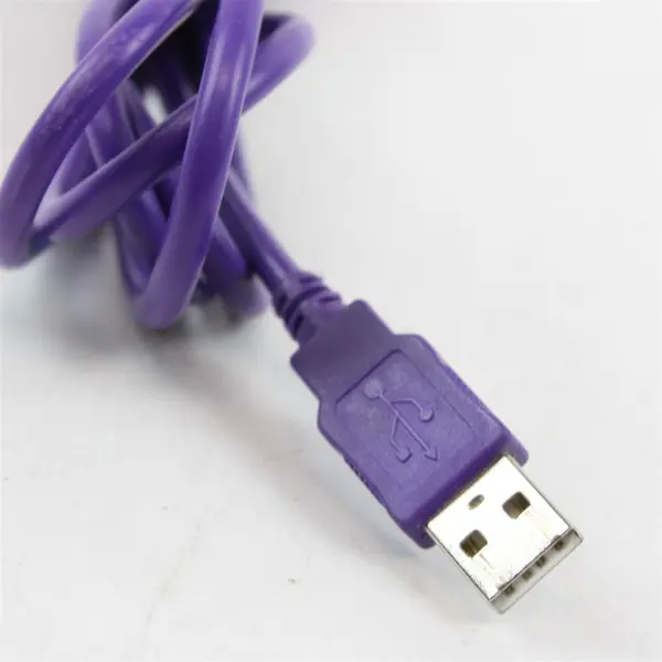 6ft Purple USB Printer Cable - Used Untested, Standard USB