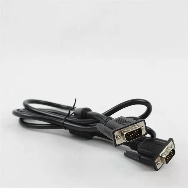 Black VGA Cable 5ft Male-to-Male Monitor Video Cable - Used