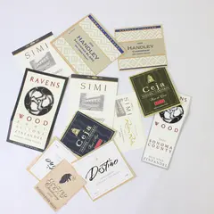 Lot Of 12 Sonoma County California Fine Wine Labels Unused 1998-2003