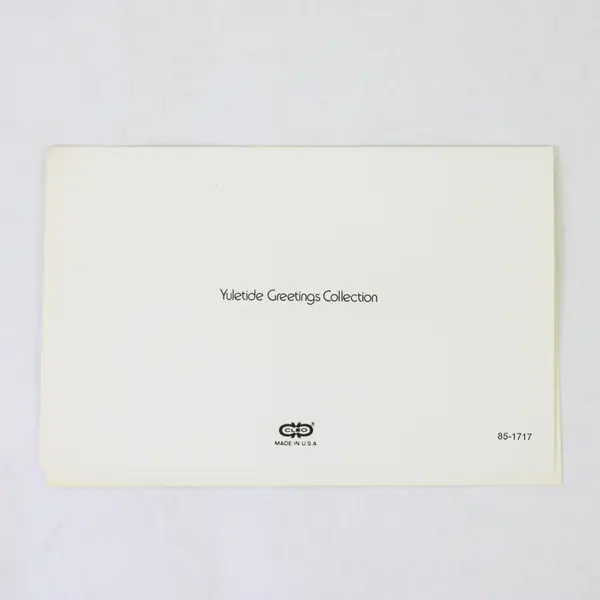 Lot of 3 Vintage "Seasons Greetings" Yuletide Holiday Greeting Cards