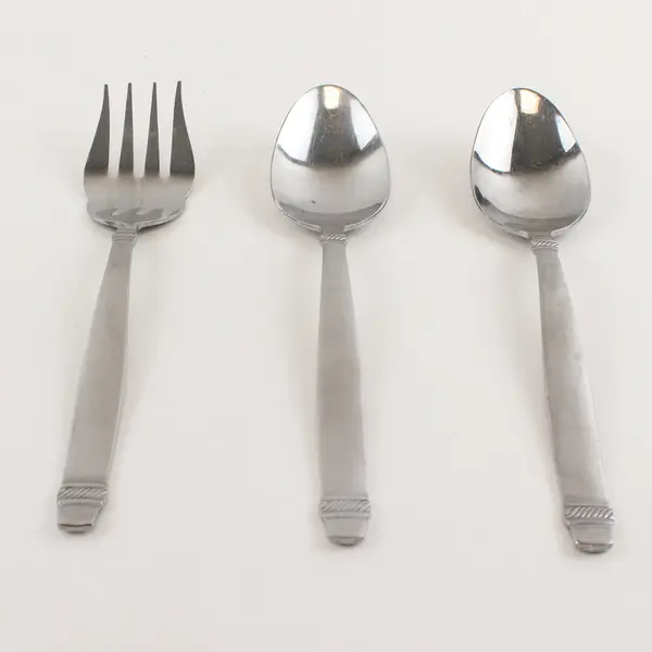 Lot of 3 Cuisinart Flatware CUI17 Pattern SS Serving Utensils Rare HTF Pattern