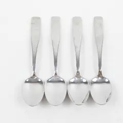 Lot of 4 Cambridge Silver Madison Pattern Stainless Steel Teaspoons 6" L 4" HDL