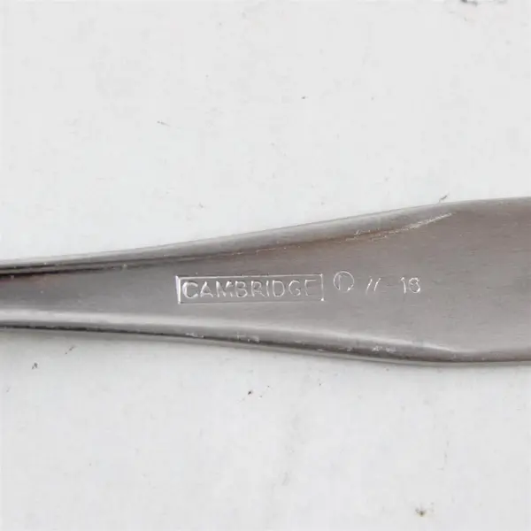 Lot of 4 Cambridge Silver Madison Pattern Stainless Steel Teaspoons 6" L 4" HDL