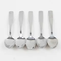 Lot of 5 Cambridge Silver Madison Pattern Stainless Steel Teaspoons 6" L 4" HDL