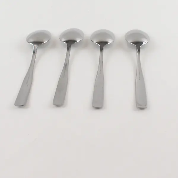 Lot of 4 Cambridge Silver Madison Pattern SS Oval Soup Spoons 7.5" 5" Handle