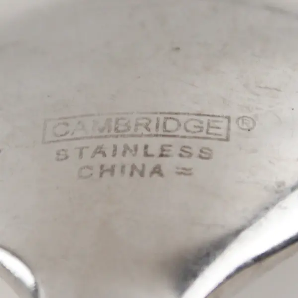 Lot of 4 Cambridge Silver Tripoli II-Sand Pattern 18/0 SS Oval Soup Spoons 7.75"