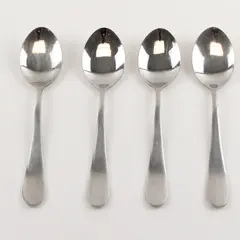 Lot of 4 Cuisinart Flatware CUI26 Pattern 18/10 SS Teaspoons 6.75" Rare HTF Pat