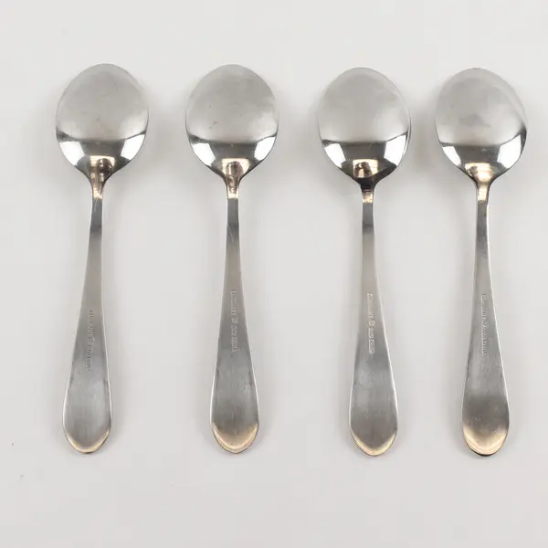 Lot of 4 Cuisinart Flatware CUI26 Pattern 18/10 SS Teaspoons 6.75" Rare HTF Pat