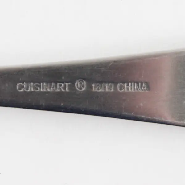 Lot of 4 Cuisinart Flatware CUI26 Pattern 18/10 SS Teaspoons 6.75" Rare HTF Pat