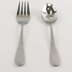 Lot of 2 Cuisinart Flatware CUI26 Pattern 18/10 SS Serving Pieces Rare HTF Pat