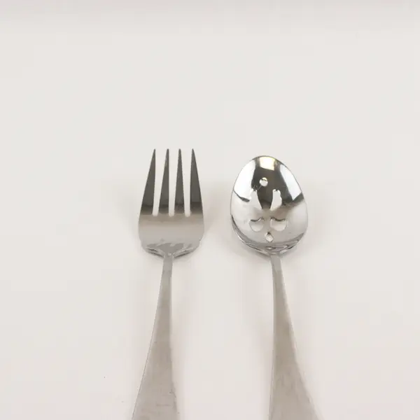 Lot of 2 Cuisinart Flatware CUI26 Pattern 18/10 SS Serving Pieces Rare HTF Pat