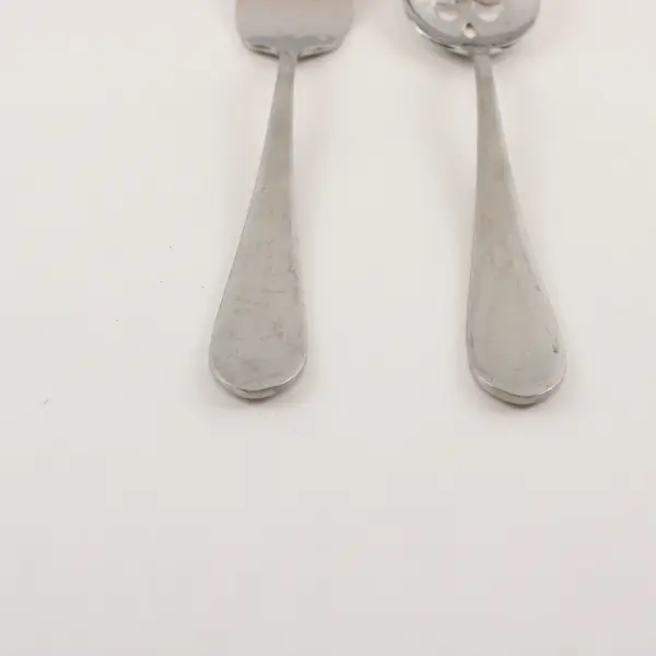 Lot of 2 Cuisinart Flatware CUI26 Pattern 18/10 SS Serving Pieces Rare HTF Pat
