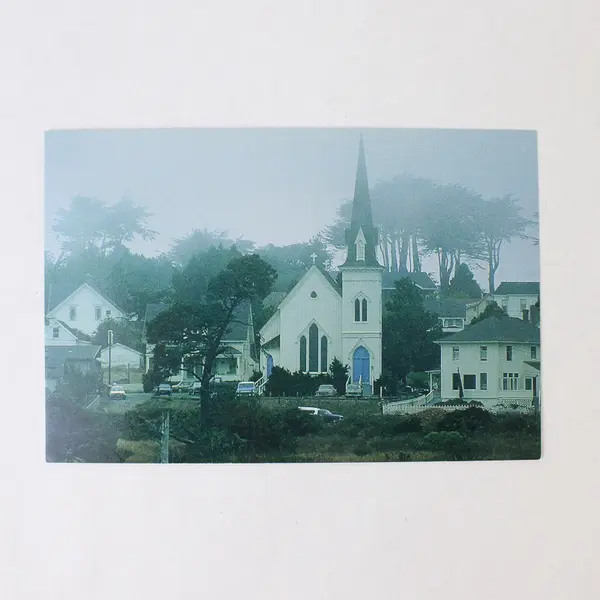 Lot Of 3 Vintage Mendocino California Postcards Beach Historic Buildings