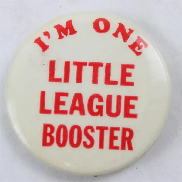 Lot Of 2 Vintage I'm One Little League Booster Baseball Pinback Pin