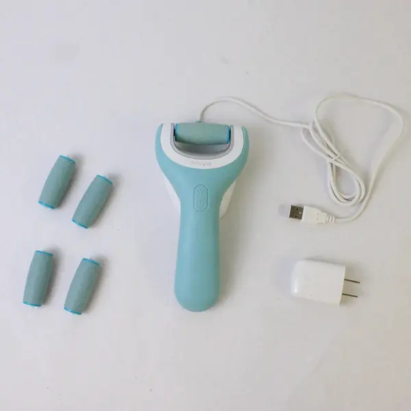 Amope Pedi Perfect Storage Case and Roller Blue White Travel Pouch
