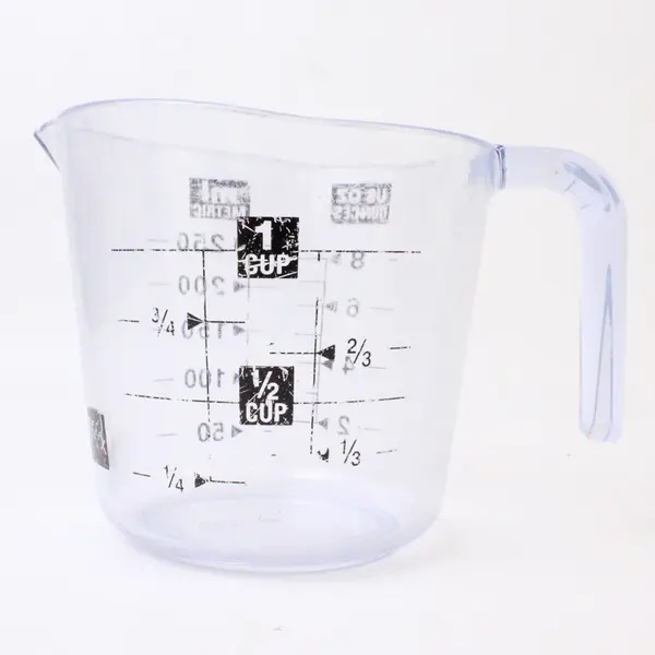 Lot of 2 Good Cook Clear Plastic Measuring Cups 1 Cup & 2 Cup