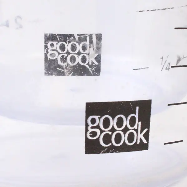 Lot of 2 Good Cook Clear Plastic Measuring Cups 1 Cup & 2 Cup