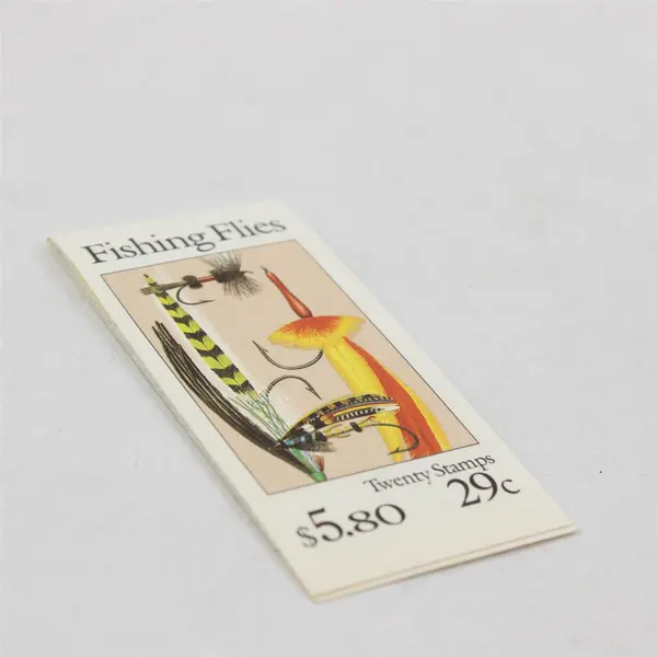 US 29c Fishing Flies Stamp Booklet of 20 MNH Sealed Scott BK189