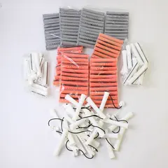 Lot of 140 Assorted Perm Rods Professional Hair Curlers New Without Box