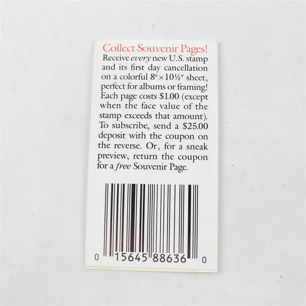 US Scott BK158 Booklet 20 Pheasant Stamps Sealed 1988