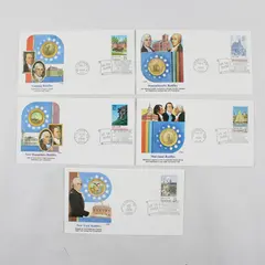 Lot Of 5 US Constitution Bicentennial 1988 Fleetwood FDC NY MA MD NH VA Issues