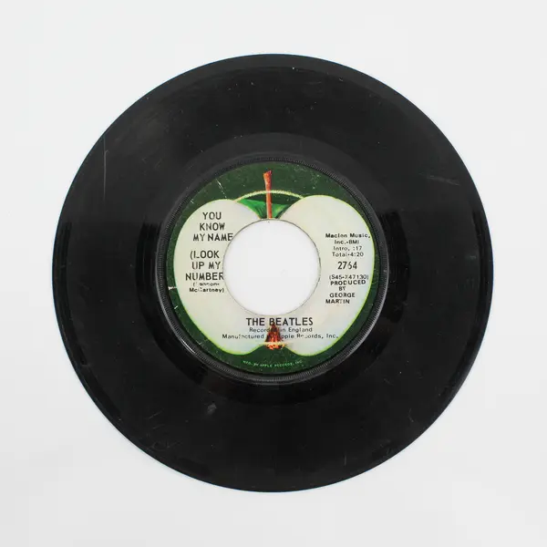  The Beatles You Know My Name/ Let It Be 7" Vinyl Record