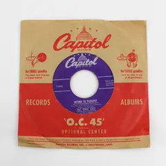 Nat King Cole Return To Paradise Angel Eyes With Billy May 7"Vinyl Record 