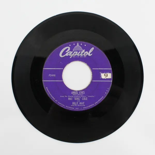 Nat King Cole Return To Paradise Angel Eyes With Billy May 7"Vinyl Record 