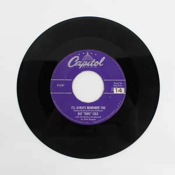 Nat "King" Cole – Make Believe Land / I'll Always Remember You 7" Vinyl Record
