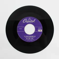 Nat "King" Cole – Make Believe Land / I'll Always Remember You 7" Vinyl Record