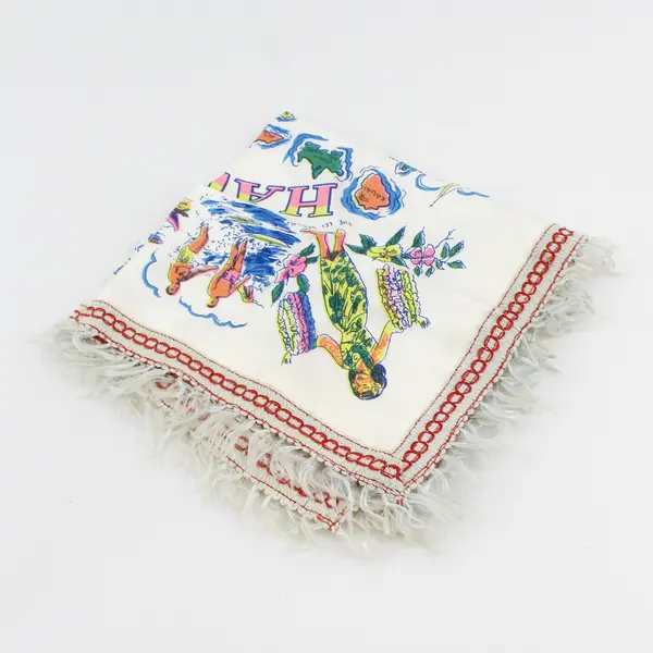 Unbranded Vintage "Hawaii" Square Souvenir Pillowcase Sweetheart Cover 17.5"