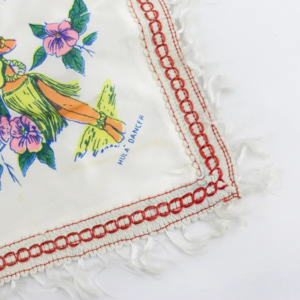 Unbranded Vintage "Hawaii" Square Souvenir Pillowcase Sweetheart Cover 17.5"