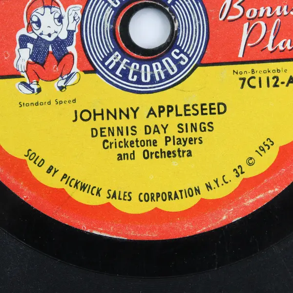 Johnny Appleseed/ Apples, Apples, Apples 7" Vinyl Record