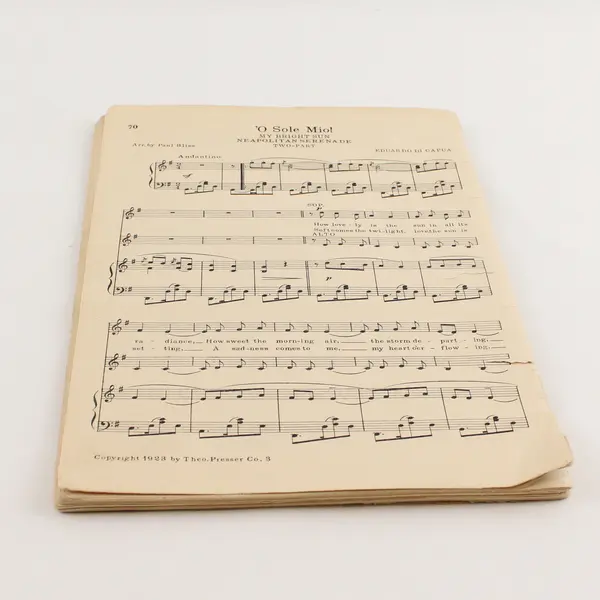 Vintage 1927 The G Clef Two-Part Chorus Book Acceptable 