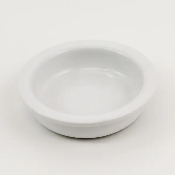 Pampered Chef White Small Round Universal Porcelain Dish Cooking/Kitchen 4"