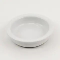 Pampered Chef White Small Round Universal Porcelain Dish Cooking/Kitchen 4"
