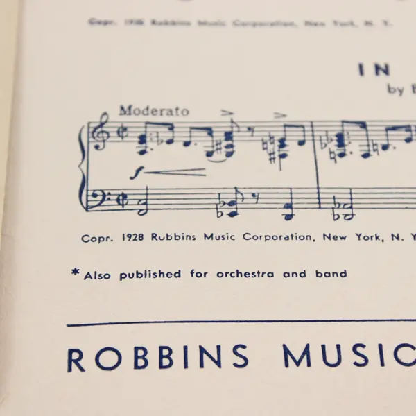 Tschaikowsky's Fifth Symphony Second Movement for Piano 1942 Sheet Music