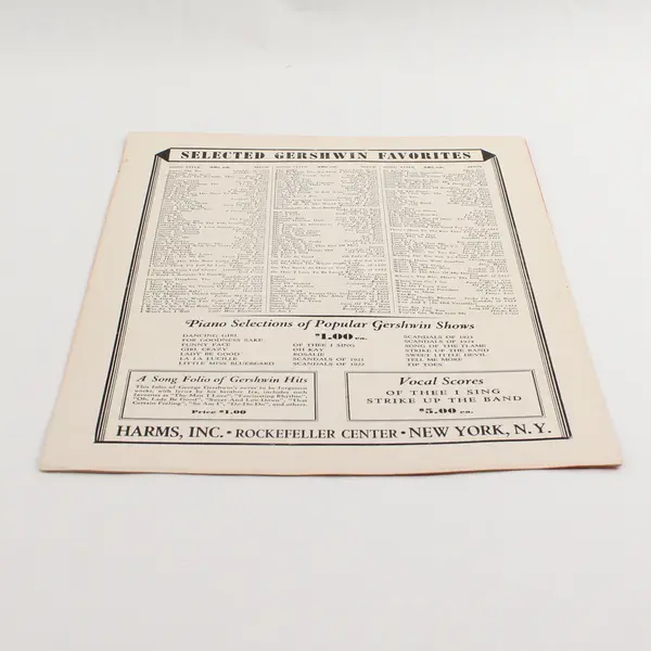 Vintage 1930 Sheet Music "Embraceable You" George & Ira Gershwin Good