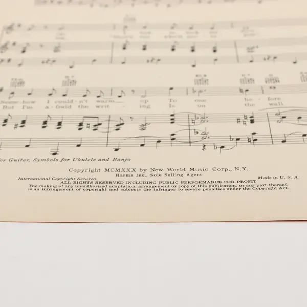 Vintage 1930 Sheet Music "Embraceable You" George & Ira Gershwin Good