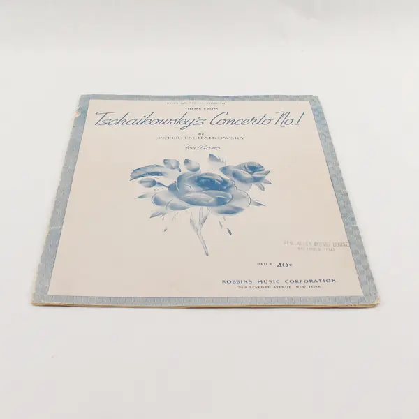 Vintage Tschaikowsky's Concerto No. 1 for Piano 1941 Sheet Music