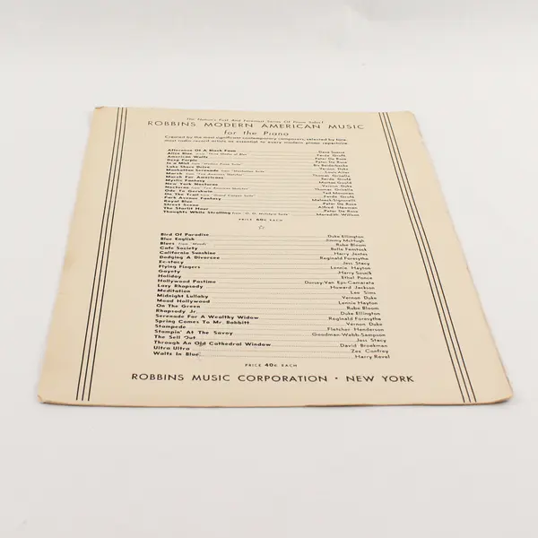 Vintage Tschaikowsky's Concerto No. 1 for Piano 1941 Sheet Music