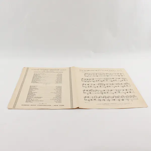 Vintage Tschaikowsky's Concerto No. 1 for Piano 1941 Sheet Music