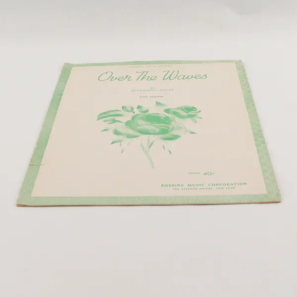 Vintage 1934 Over The Waves by Juventino Rosas for Piano Robbins Royal Edition