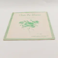Vintage 1934 Over The Waves by Juventino Rosas for Piano Robbins Royal Edition