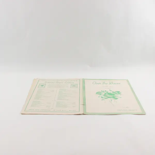 Vintage 1934 Over The Waves by Juventino Rosas for Piano Robbins Royal Edition